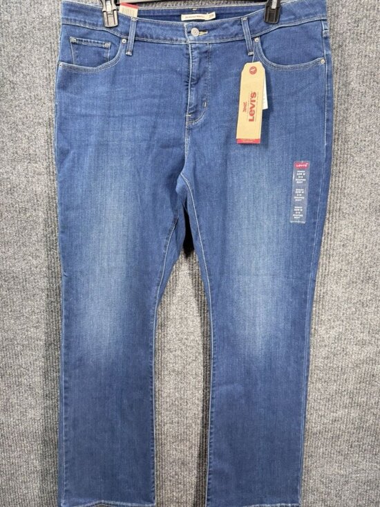 Levi's Denim - Levis 315 Shaping Boot Cut Jeans Womens 22W M Medium Wash Mid Rise Stretch NEW